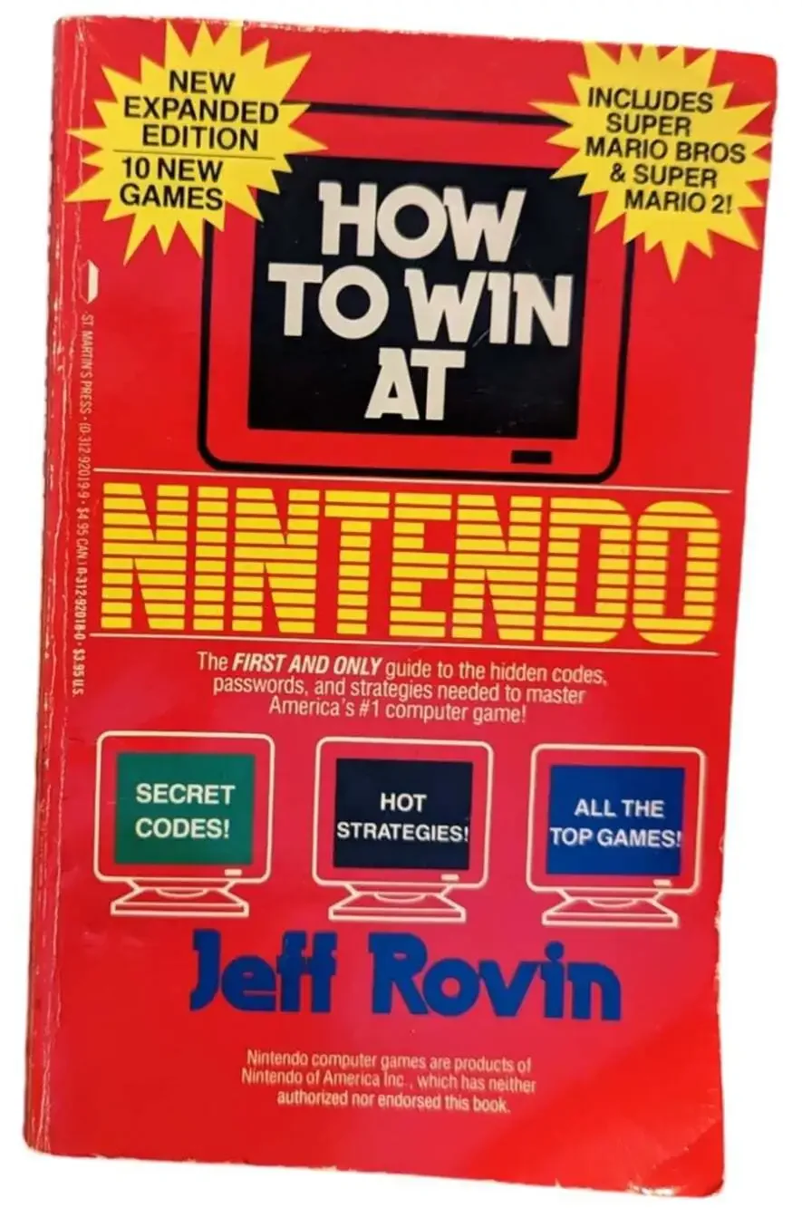 Vintage How To Win At Nintendo Book by Jeff Rovin Copyright 1988